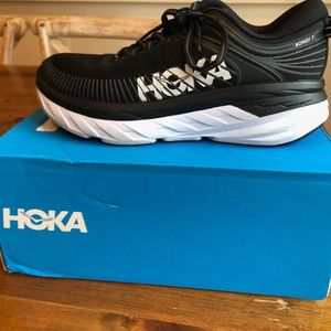 Womens Black Hoka One One Bondi 7